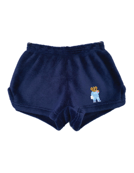 OAK SCHOOL Beary Cute Fuzzy Shorts