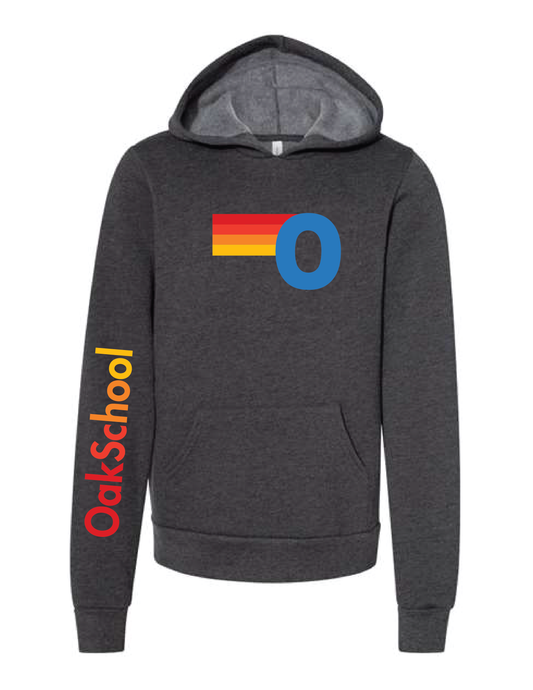 OAK SCHOOL Neon Stripes Hooded Pullover