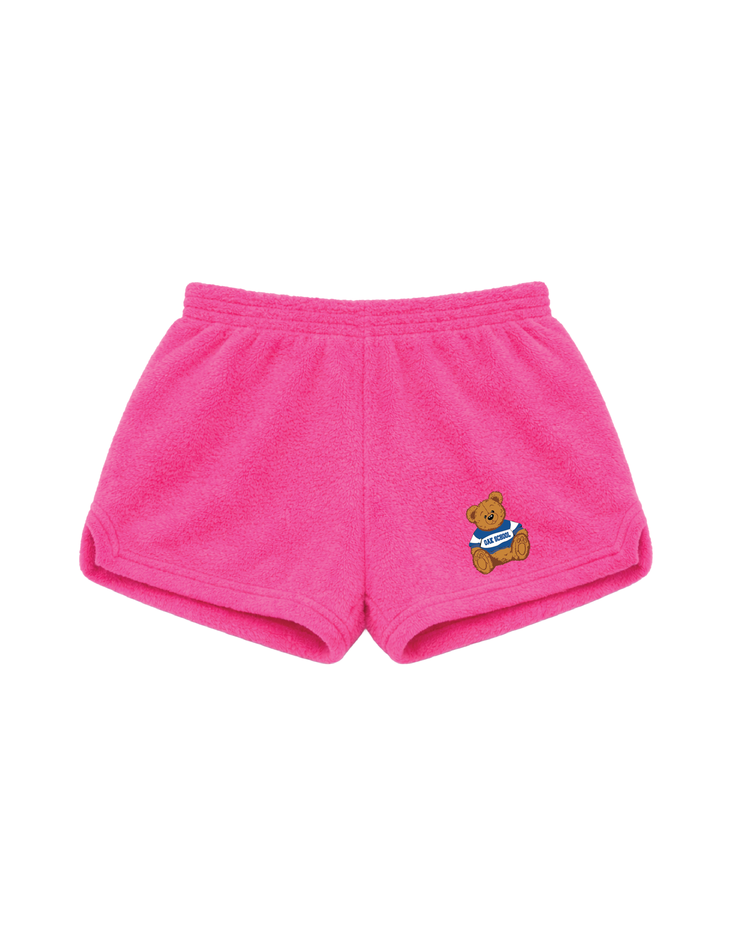 OAK SCHOOL Collegiate Bear Fuzzy Shorts