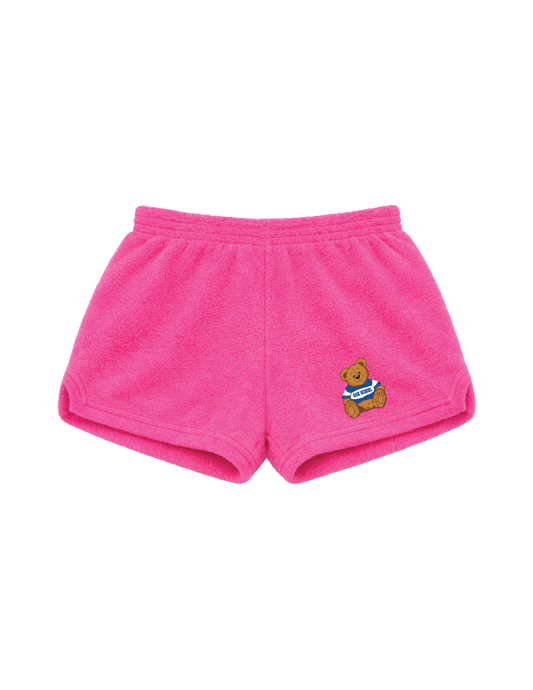 OAK SCHOOL Collegiate Bear Fuzzy Shorts