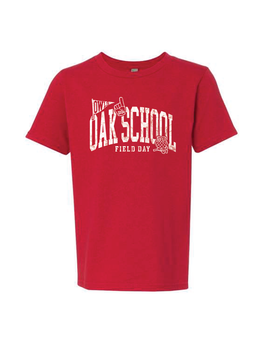 OAK SCHOOL Kindergarten Red Field Day Tee