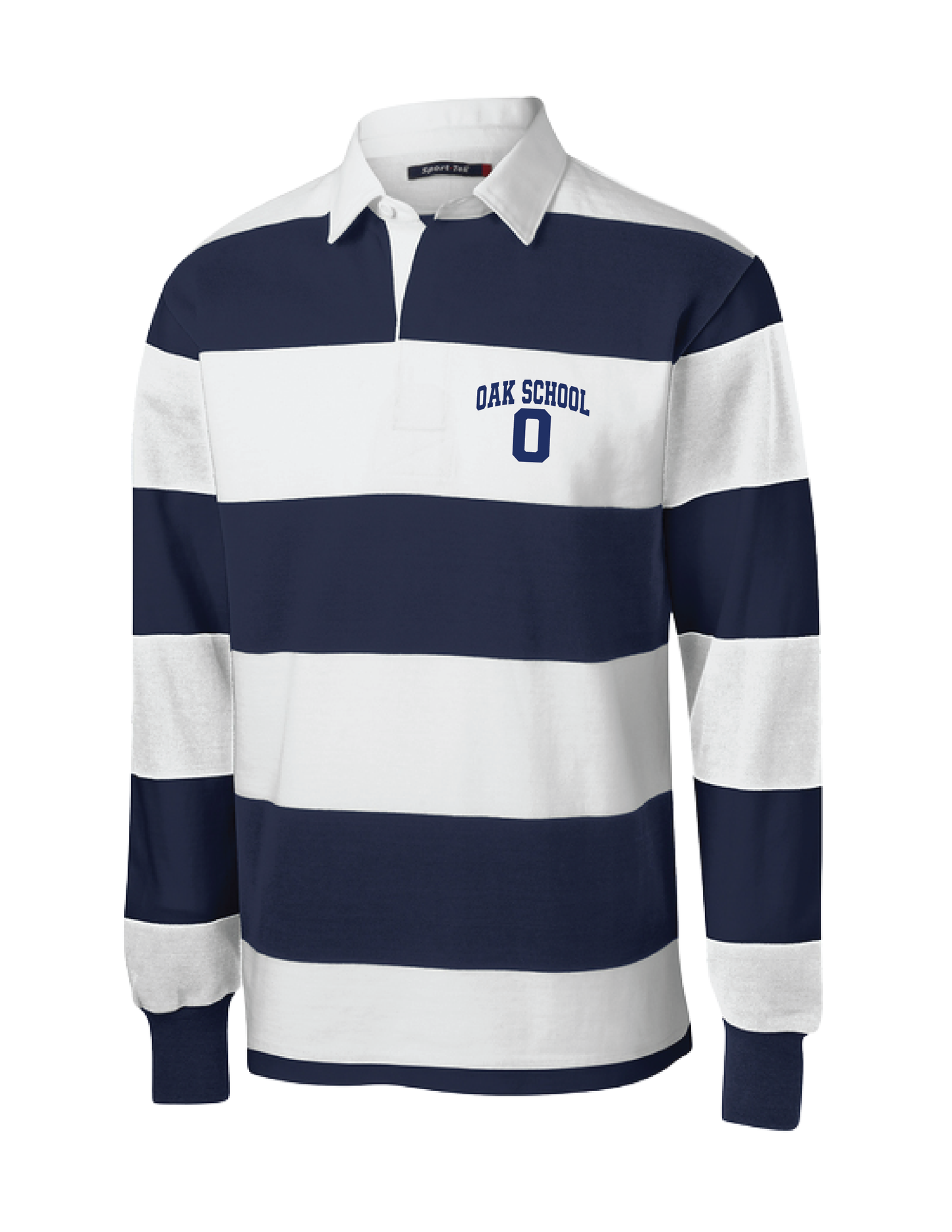 OAK SCHOOL Embroidered O Rugby Shirt