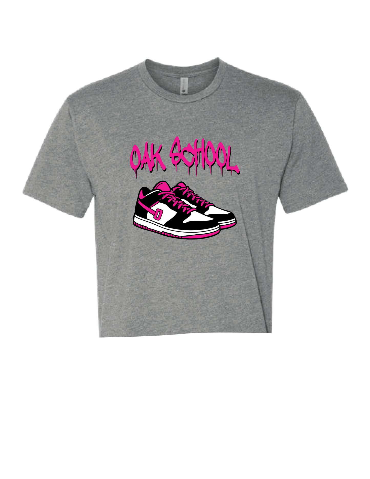 OAK SCHOOL Pink Graffiti Sneaker Tee