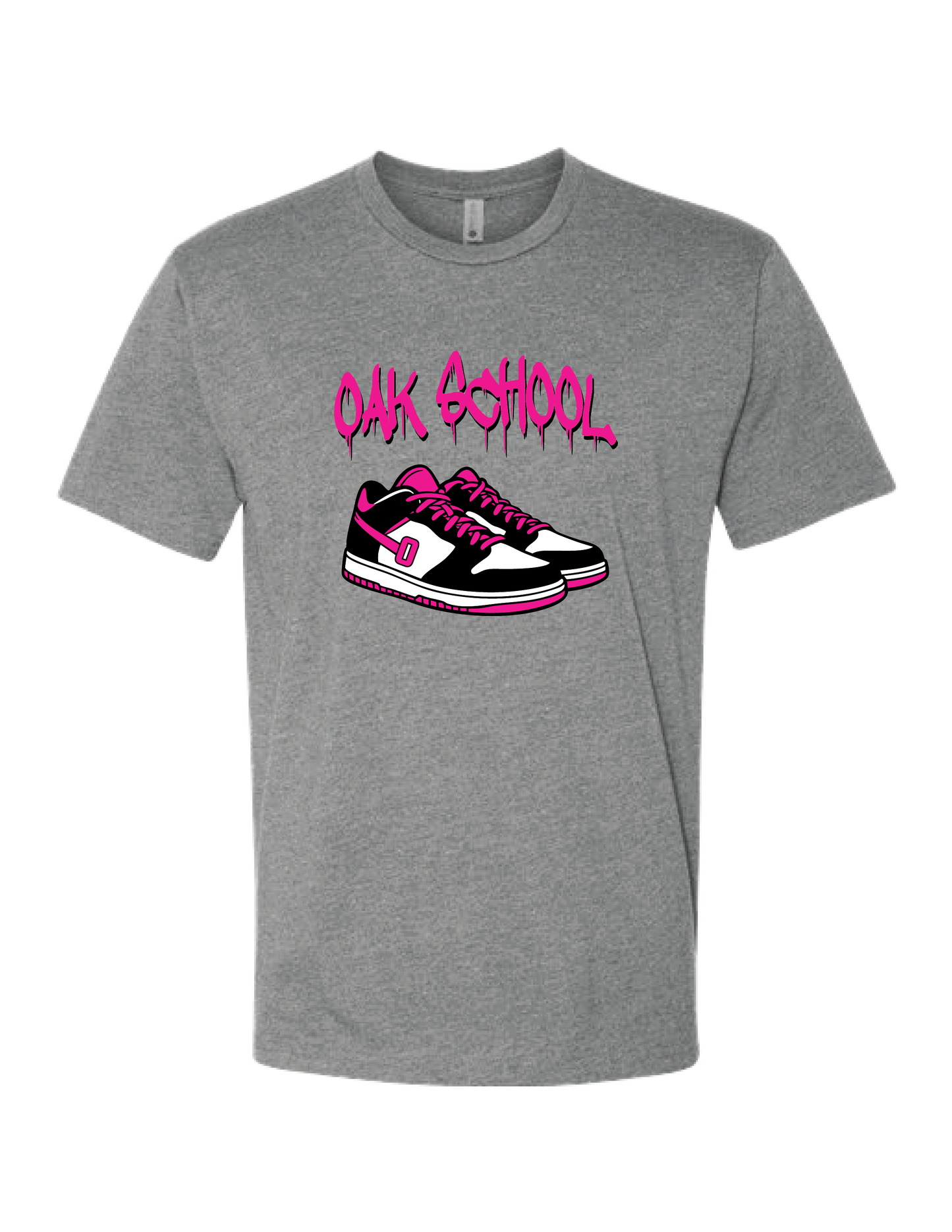 OAK SCHOOL Pink Graffiti Sneaker Tee