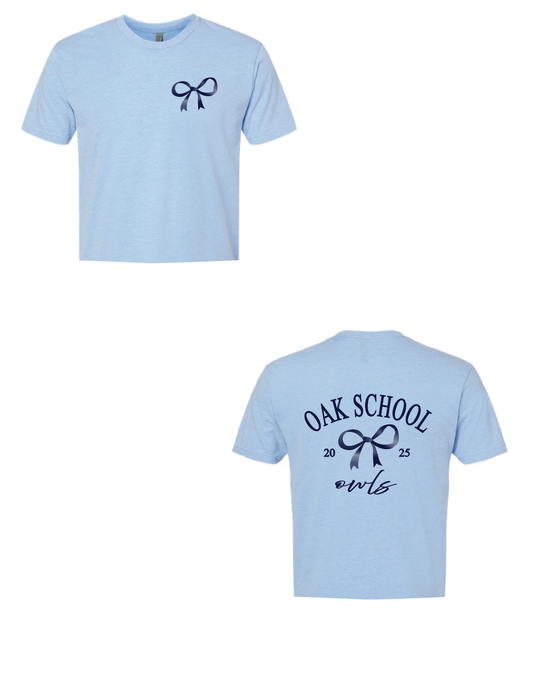 OAK SCHOOL Vintage Bow Boxy Tee