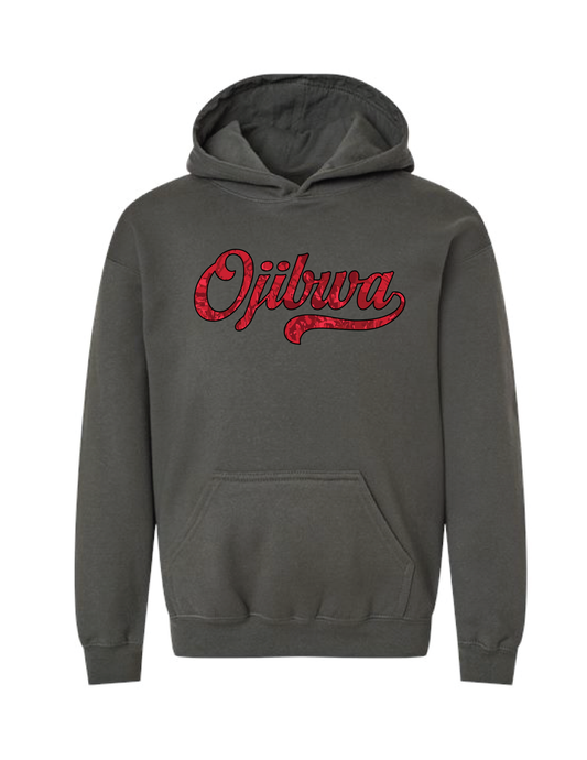 CUSTOM Camo Script Hooded Pullover