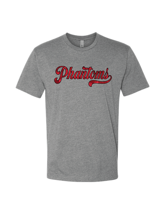 PHANTOMS Grey Camo Script Tee