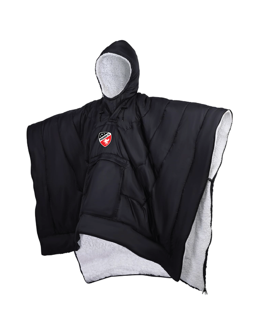 PEGASUS Embroidered Logo Hooded Blanket