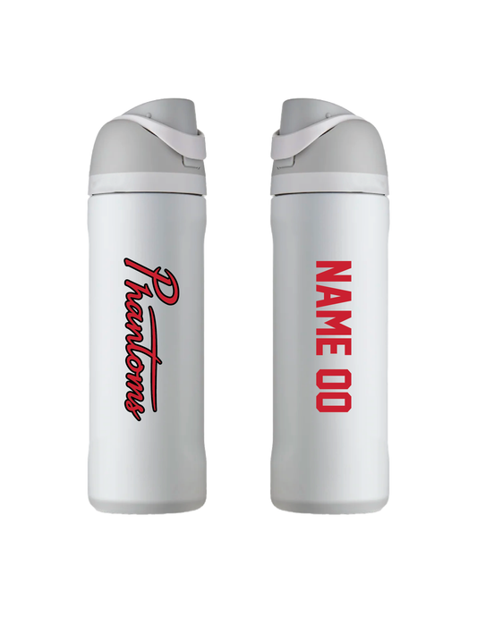 PHANTOMS Personalized Script Water Bottle