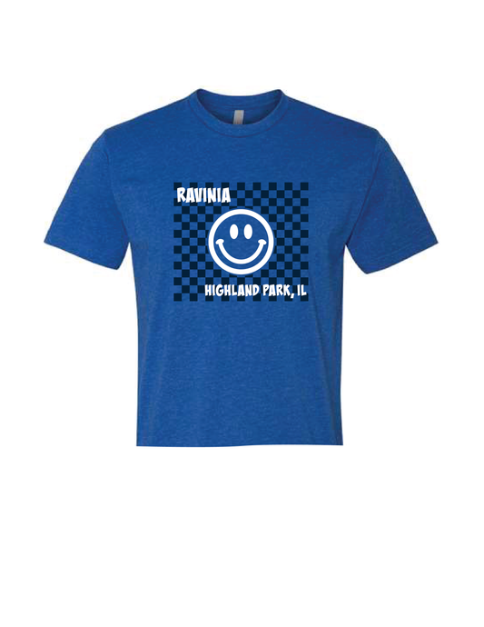 RAVINIA Smiley Checker Tee