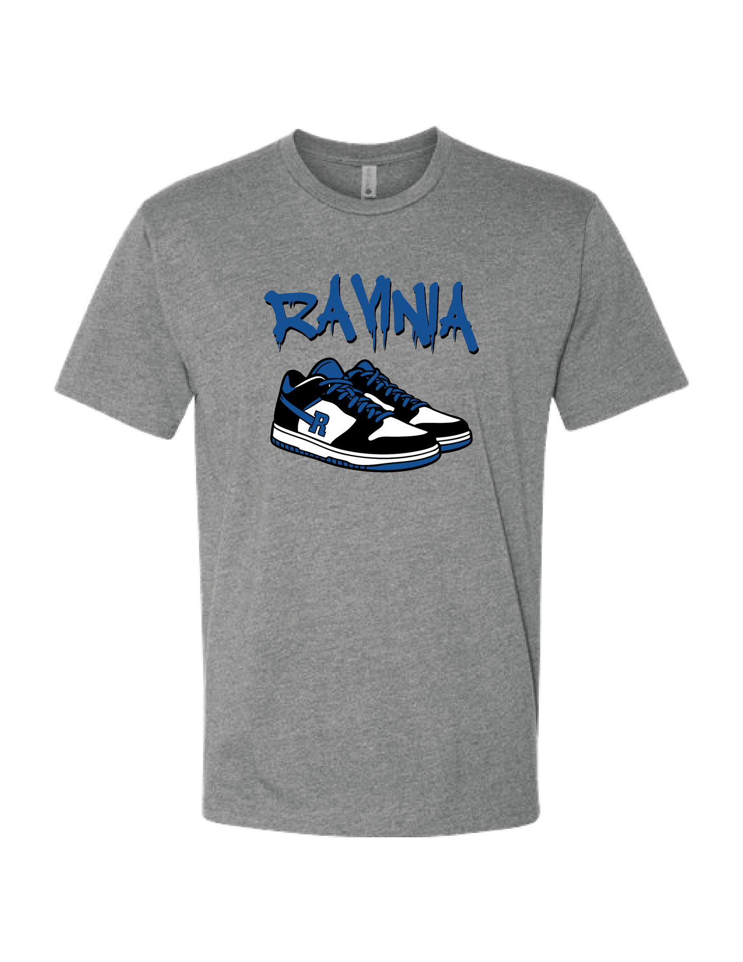 RAVINIA Blue Graffiti Sneaker Tee
