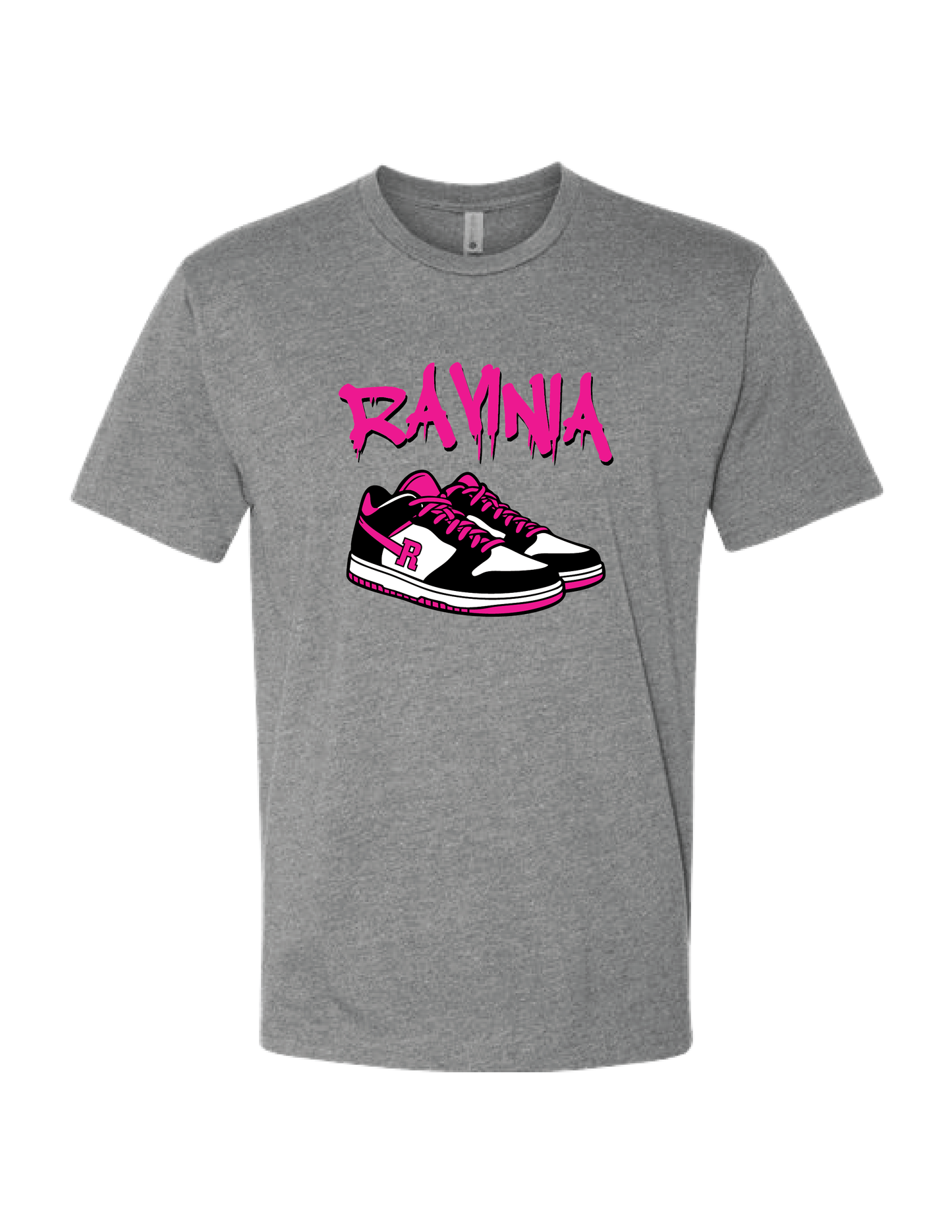 RAVINIA Pink Graffiti Sneaker Tee