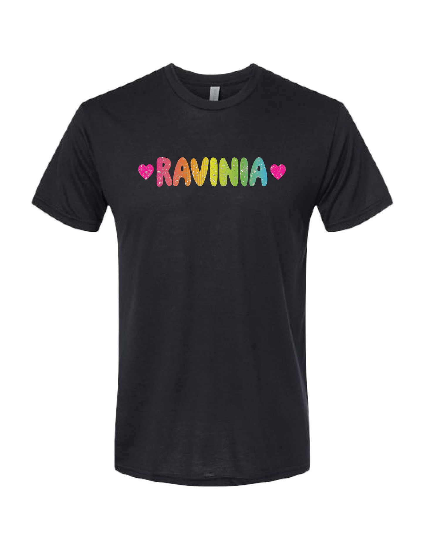 RAVINIA Rainbow Bubble Glitter Tee
