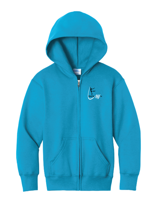 RHYTHMIX Logo Turquoise Zip Up