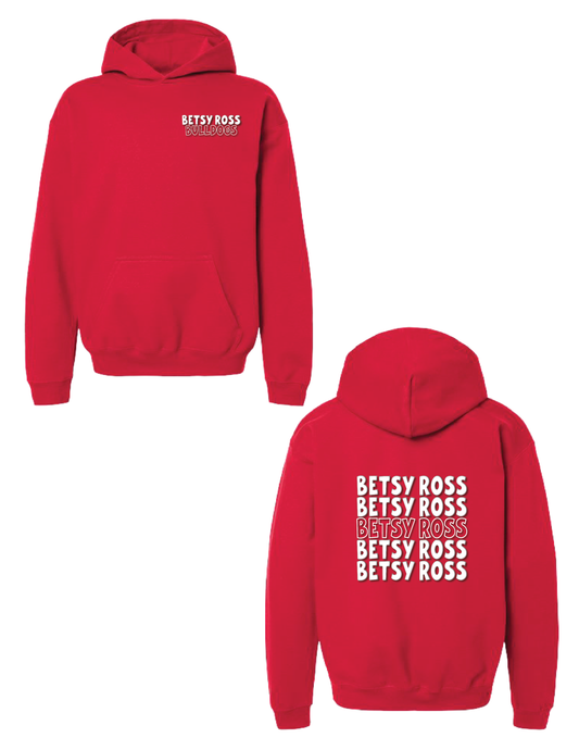 BETSY ROSS Puff Repeat Hooded Pullover