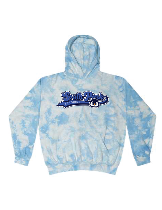 SOUTH PARK Retro Script Mascot Tie Dye Hooded Pullover