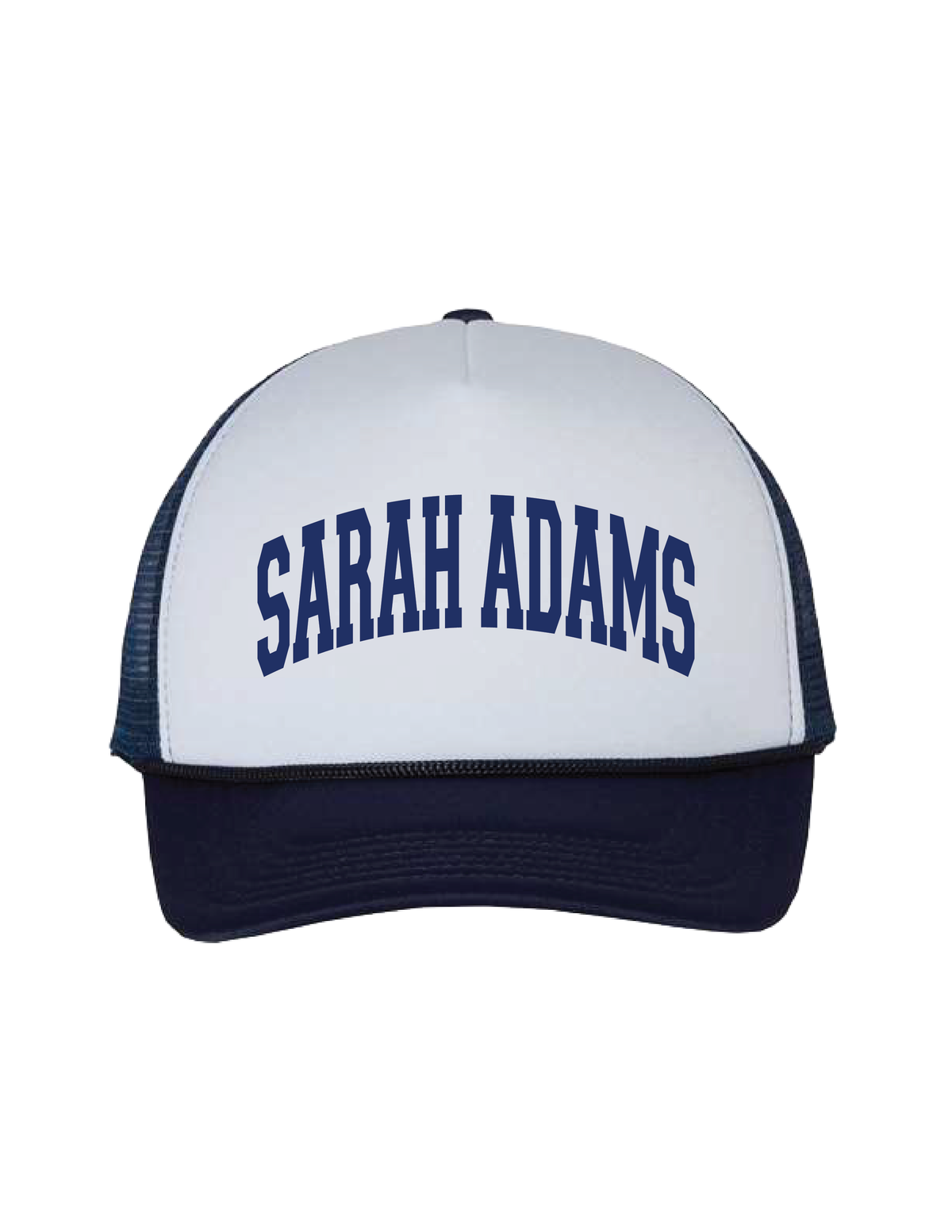 SARAH ADAMS Collegiate Foam Trucker Hat
