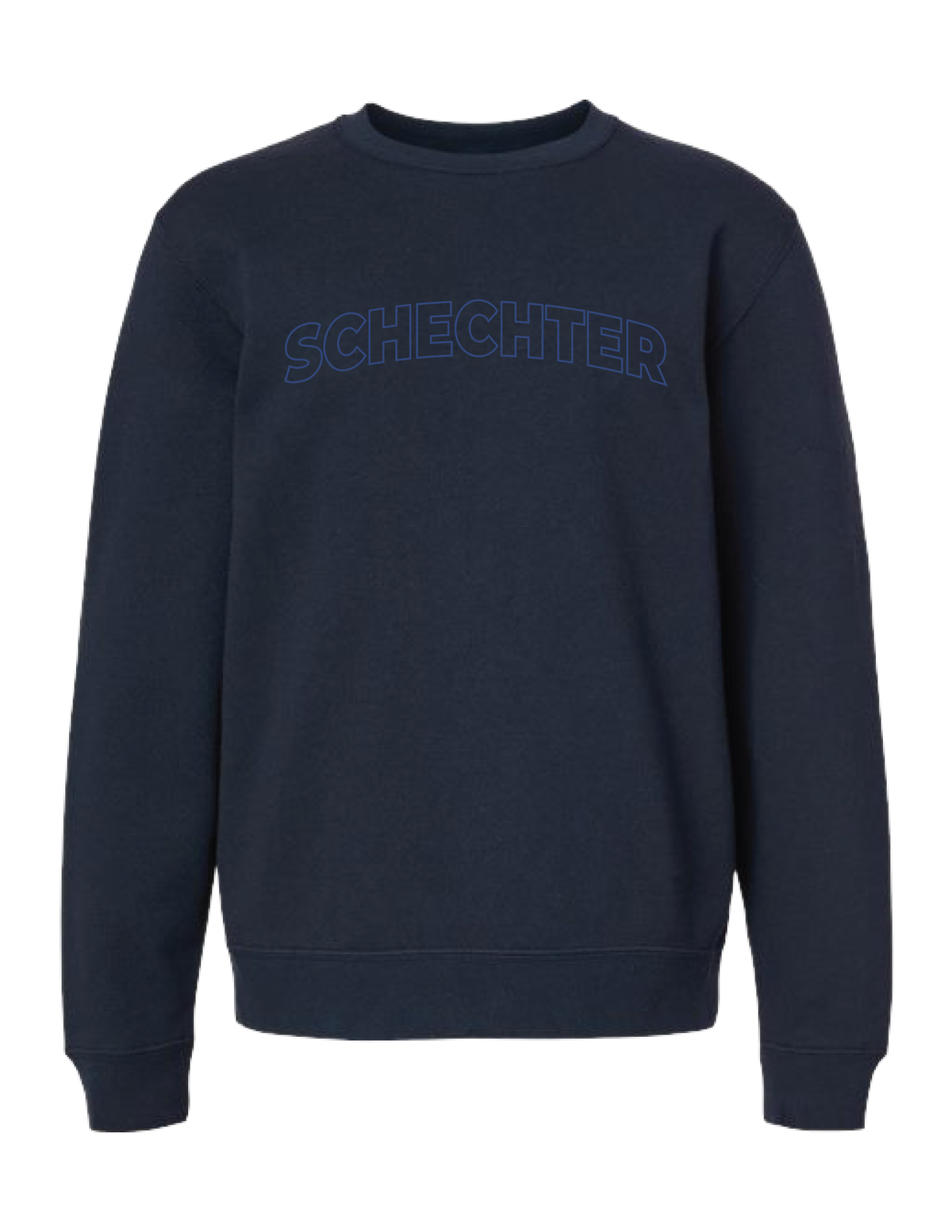 SCHECHTER Embroidered Monochrome Crew Neck