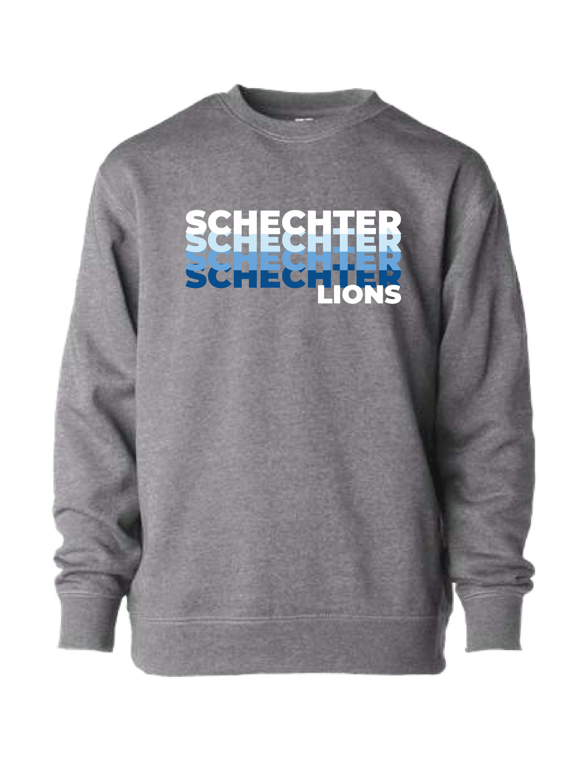 SCHECHTER Ombre Repeat Crew Neck