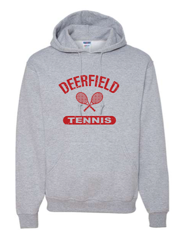 DHS TENNIS Logo White Hooded Pullover