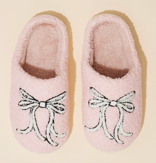 Pink Ribbon Slippers