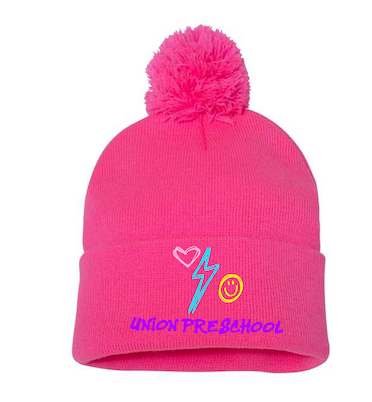 UNION Neon Graffiti Pink Winter Hat