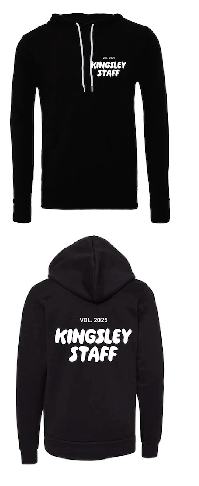 KINGSLEY Bubble Black Hooded Pullover