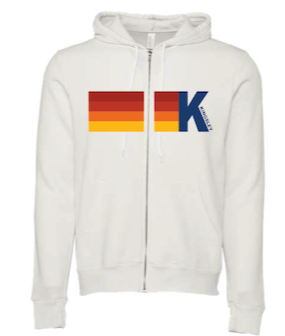 KINGSLEY Nation White Zip Up Hoodie