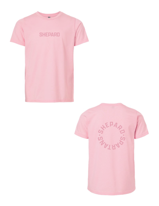 SHEPARD Pink Monochrome Circle Tee