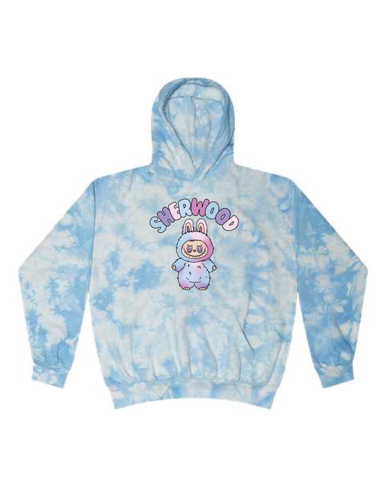 SHERWOOD Labubu Tie Dye Hooded Pullover