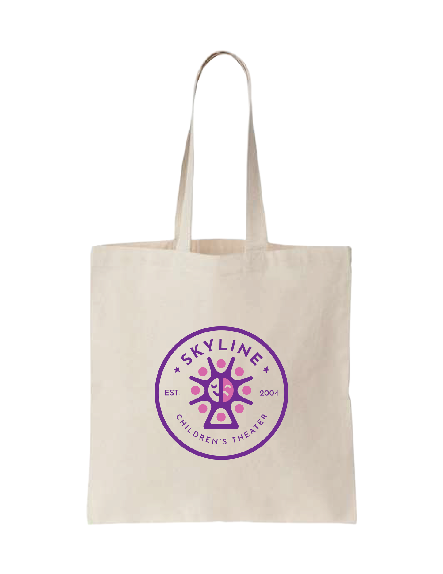 SKYLINE CHILDREN'S THEATER Circle Logo Tote Bag