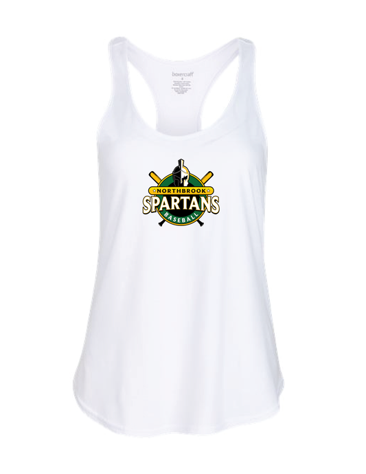 12U NORTHBROOK SPARTANS BASEBALL Women's Logo Dri Fit Racerback Tank Top