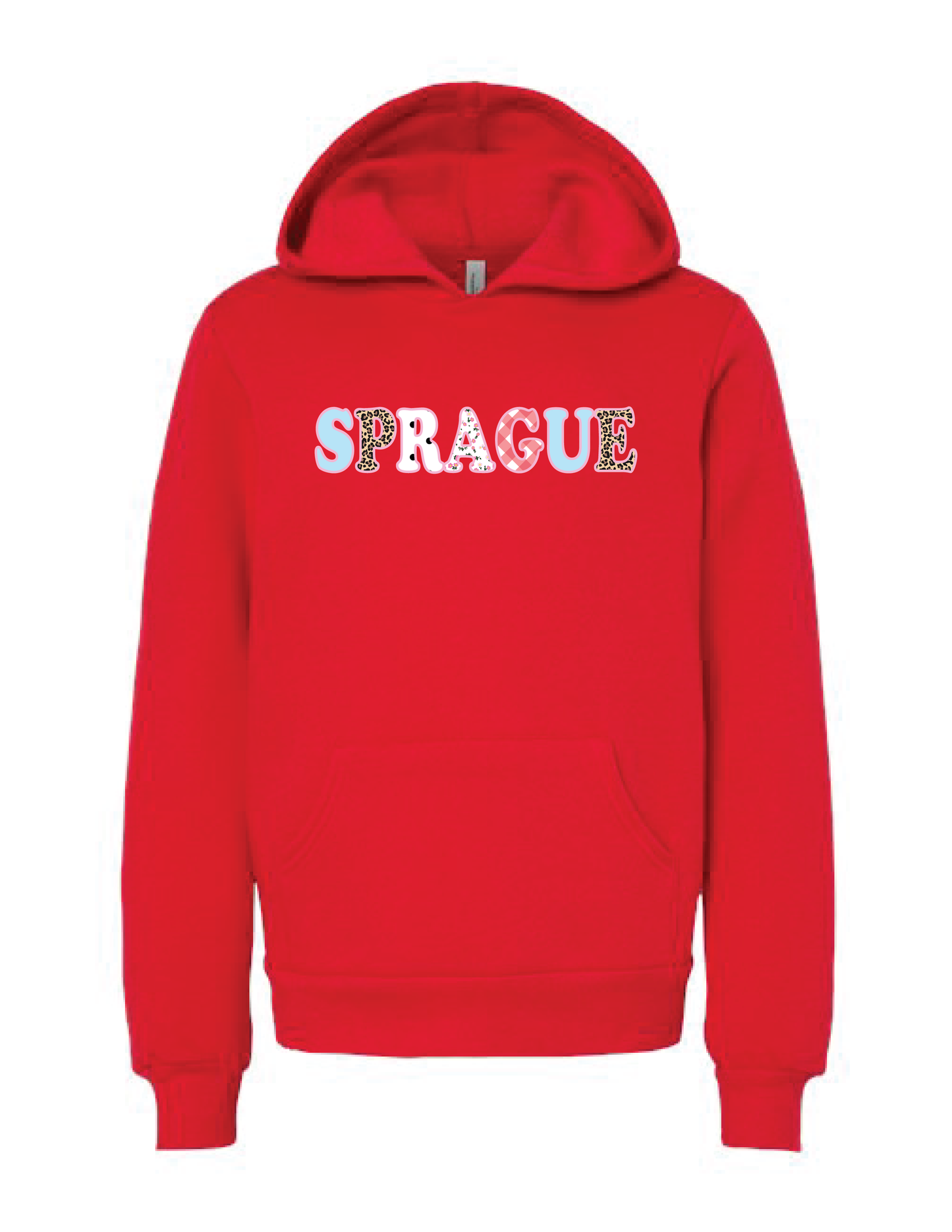 SPRAGUE Patterns Hooded Pullover
