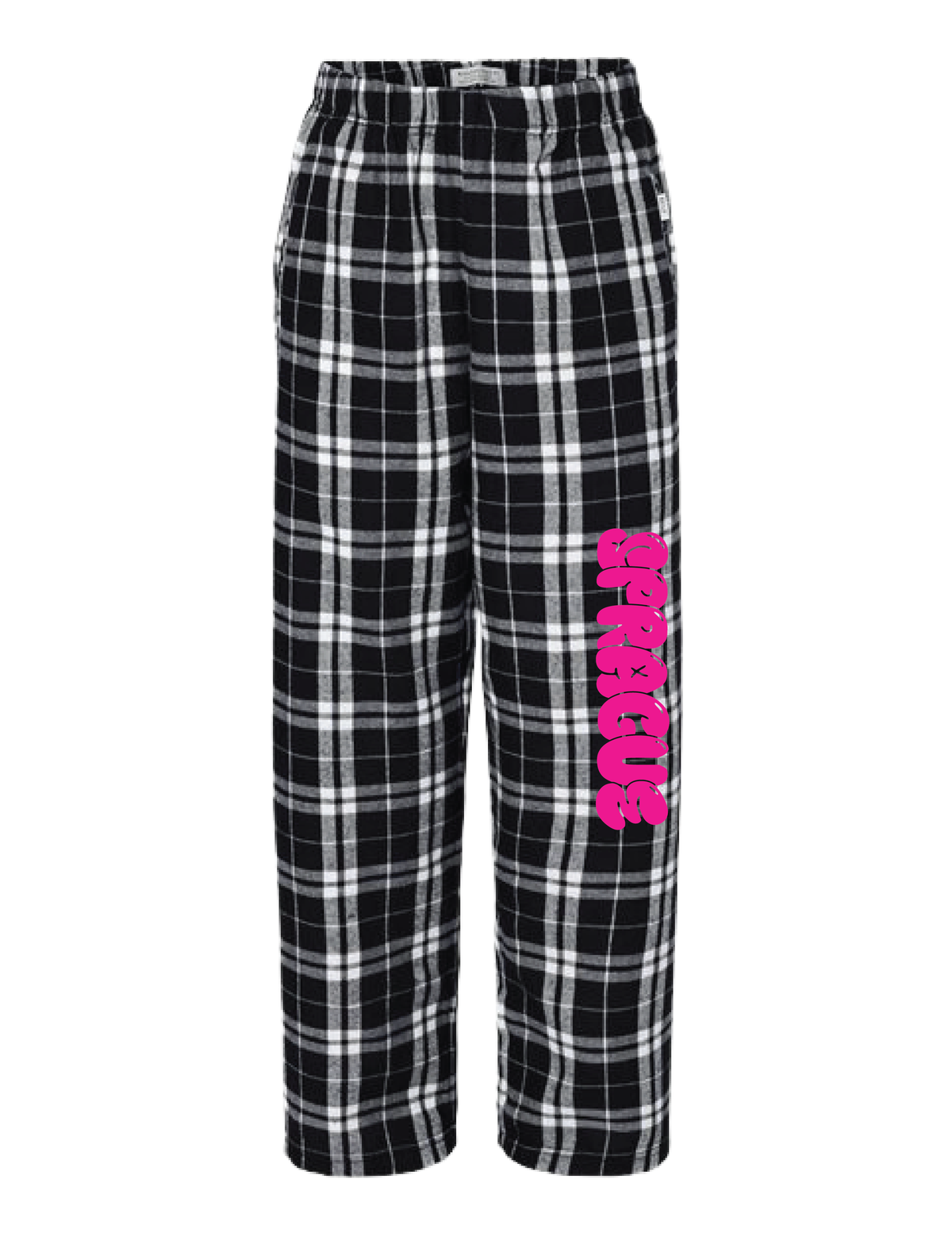SPRAGUE Pink Bubble Flannel Pants