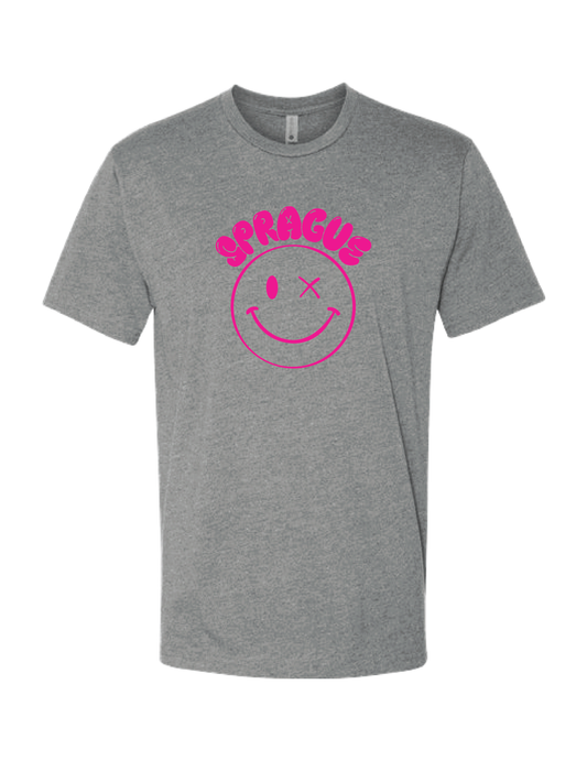 SPRAGUE Pink Smiley Bubble Tee