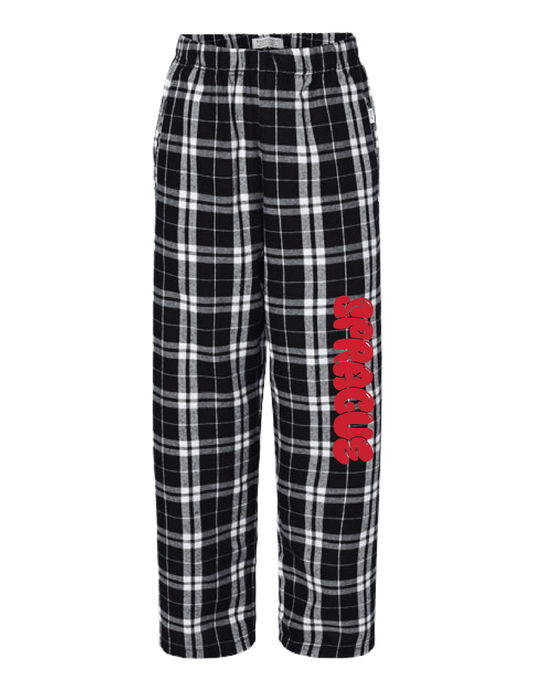 SPRAGUE Red Bubble Flannel Pants
