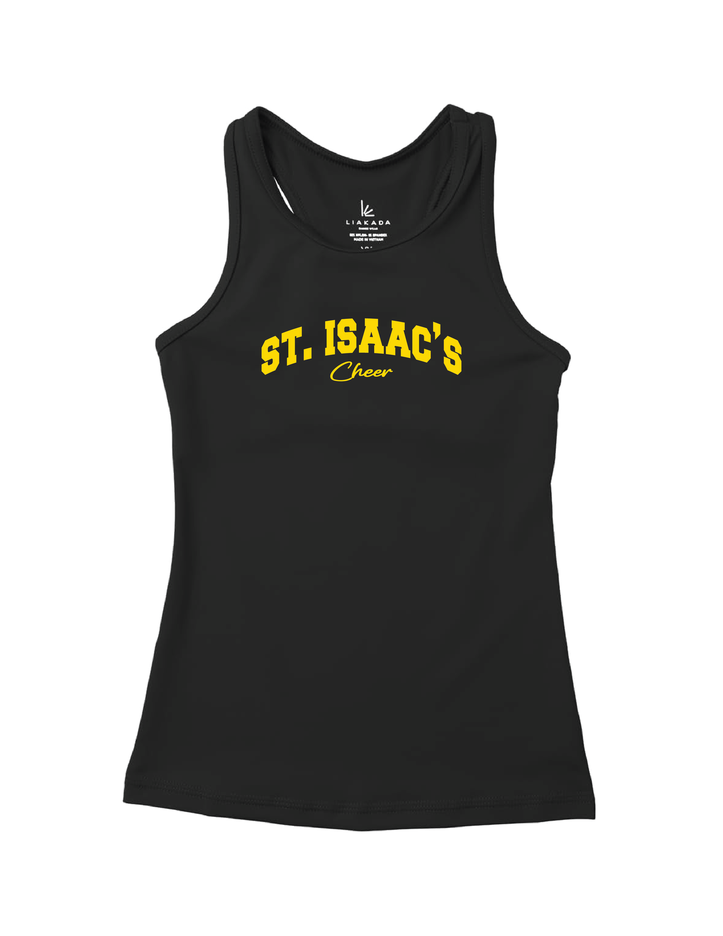 ST. ISAAC'S CHEER OG Racerback Athletic Tank
