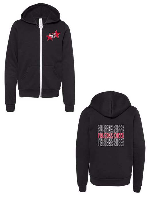 FALCONS CHEER Stars Zip Up
