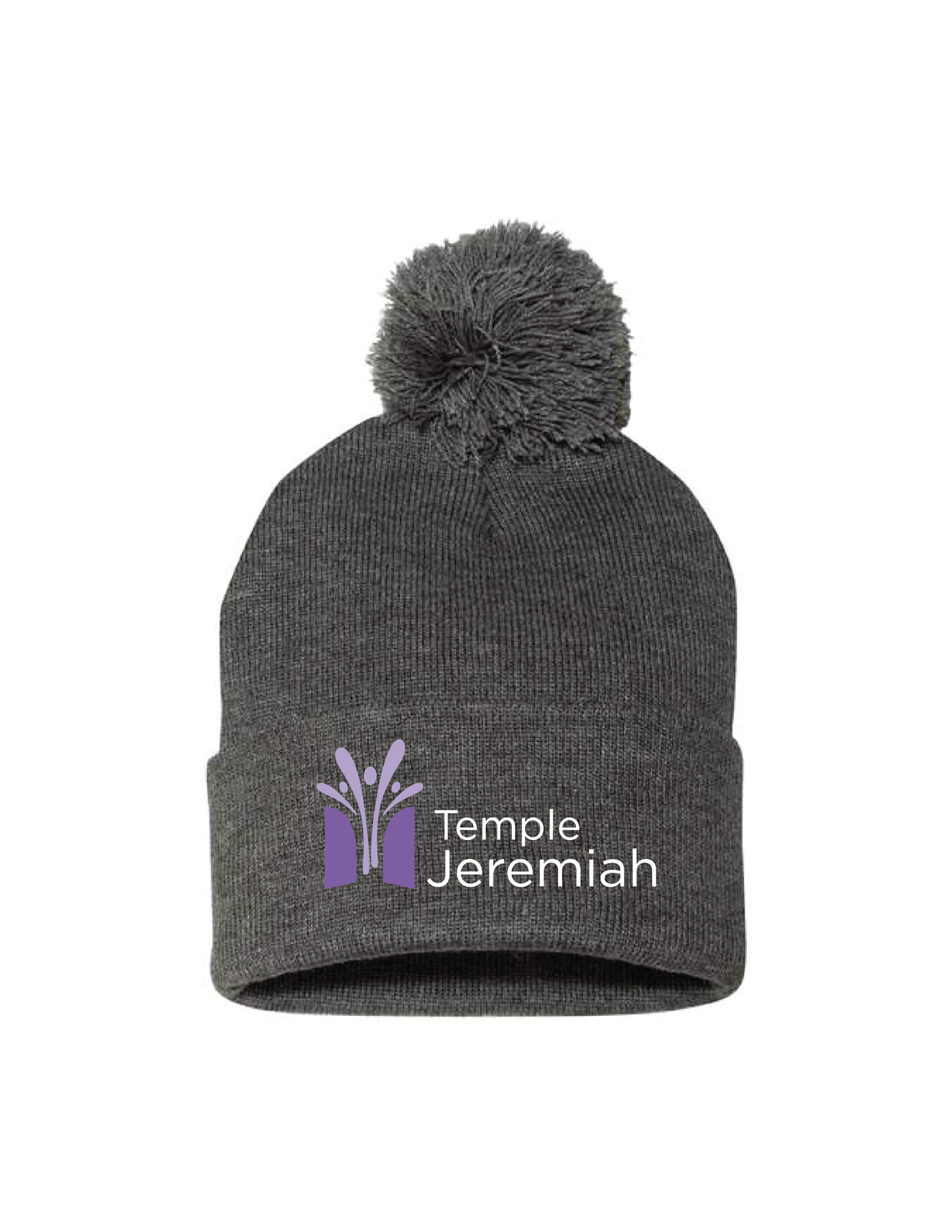 TEMPLE JEREMIAH Logo Pom Beanie