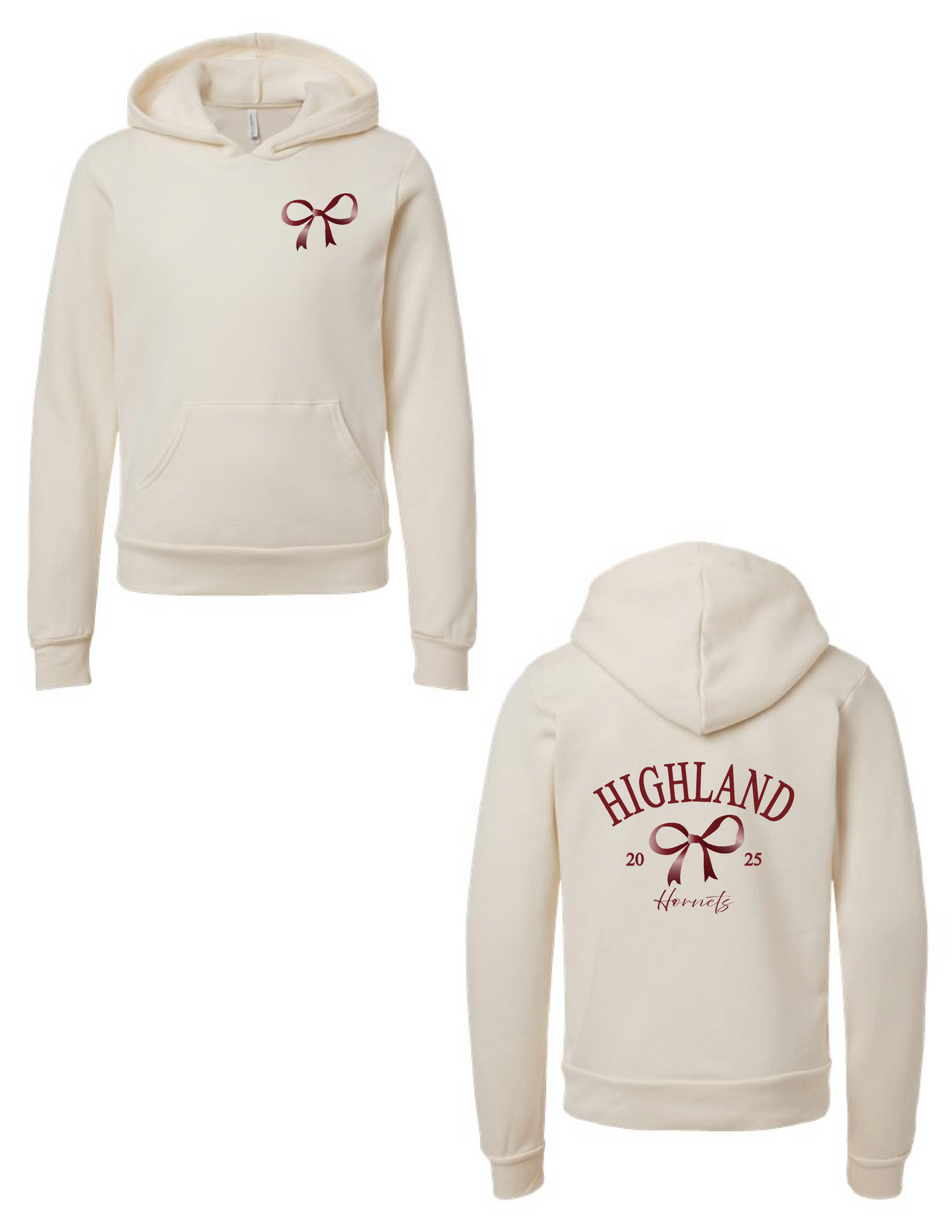 HIGHLAND Vintage Bow Hooded Pullover