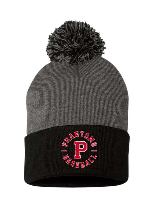 PHANTOMS Vintage Circle Pom Pom Winter Hat