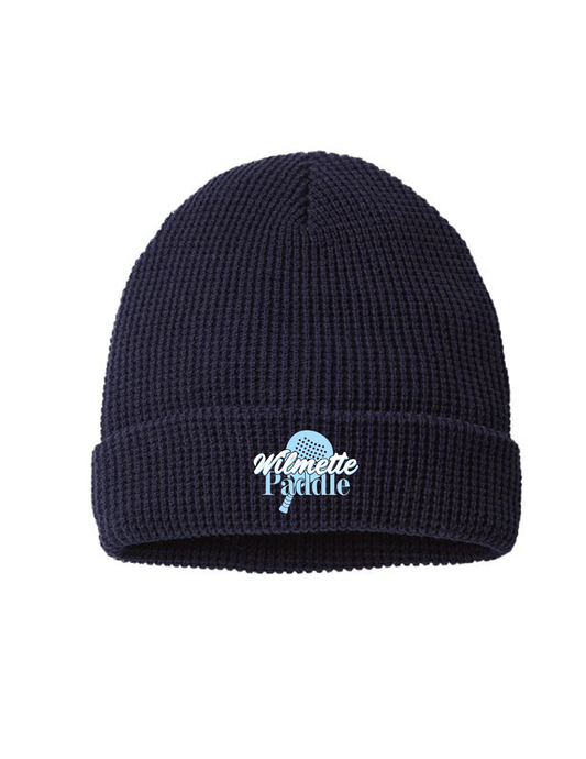 WILMETTE PADDLE Embroidered Waffle Winter Hat