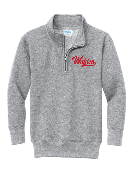 WALDEN Embroidered Classic Script Quarter Zip