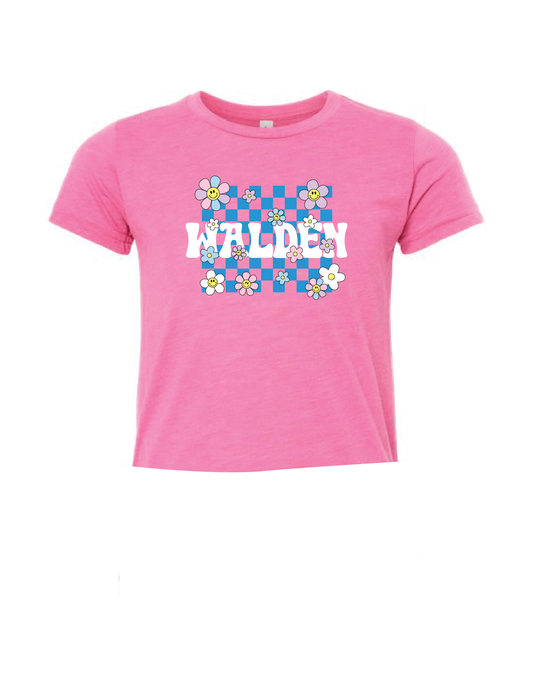 WALDEN Floral Smiley Boxy Tee