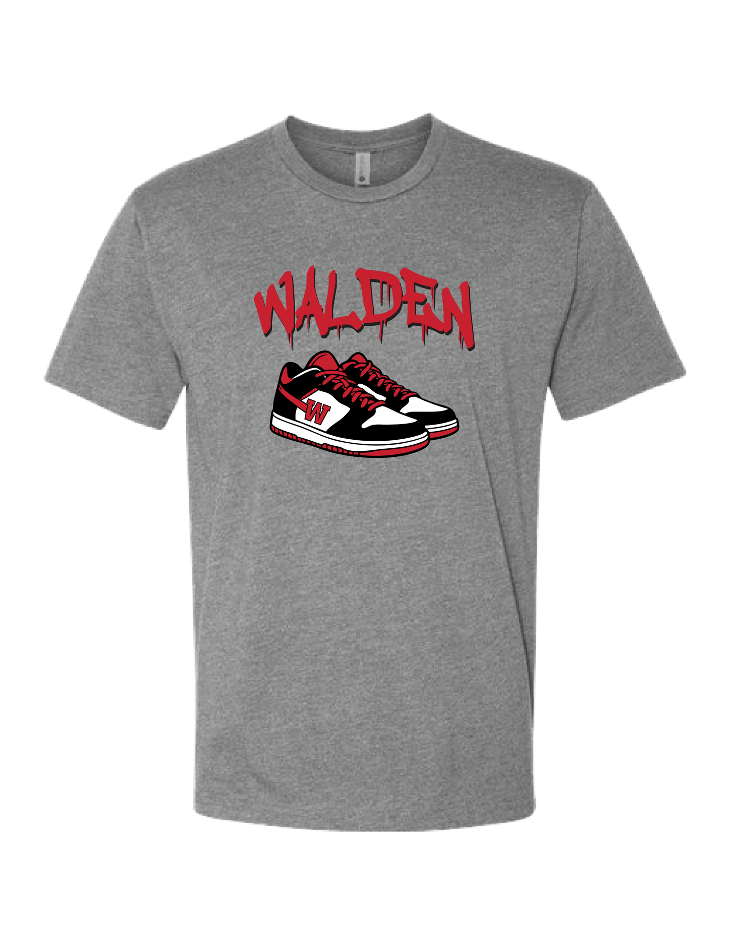 WALDEN Red Graffiti Sneaker Tee