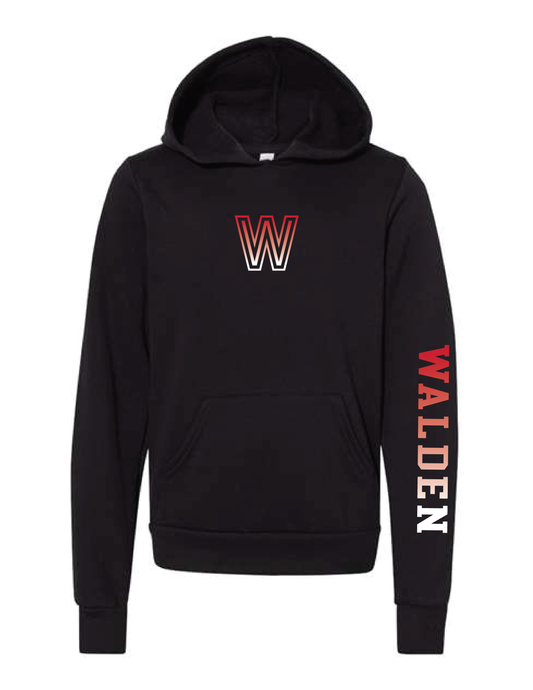 WALDEN Red Ombre Overtime Hooded Pullover
