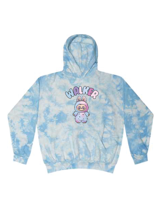 WALKER Tie Dye Labubu Hooded Pullover
