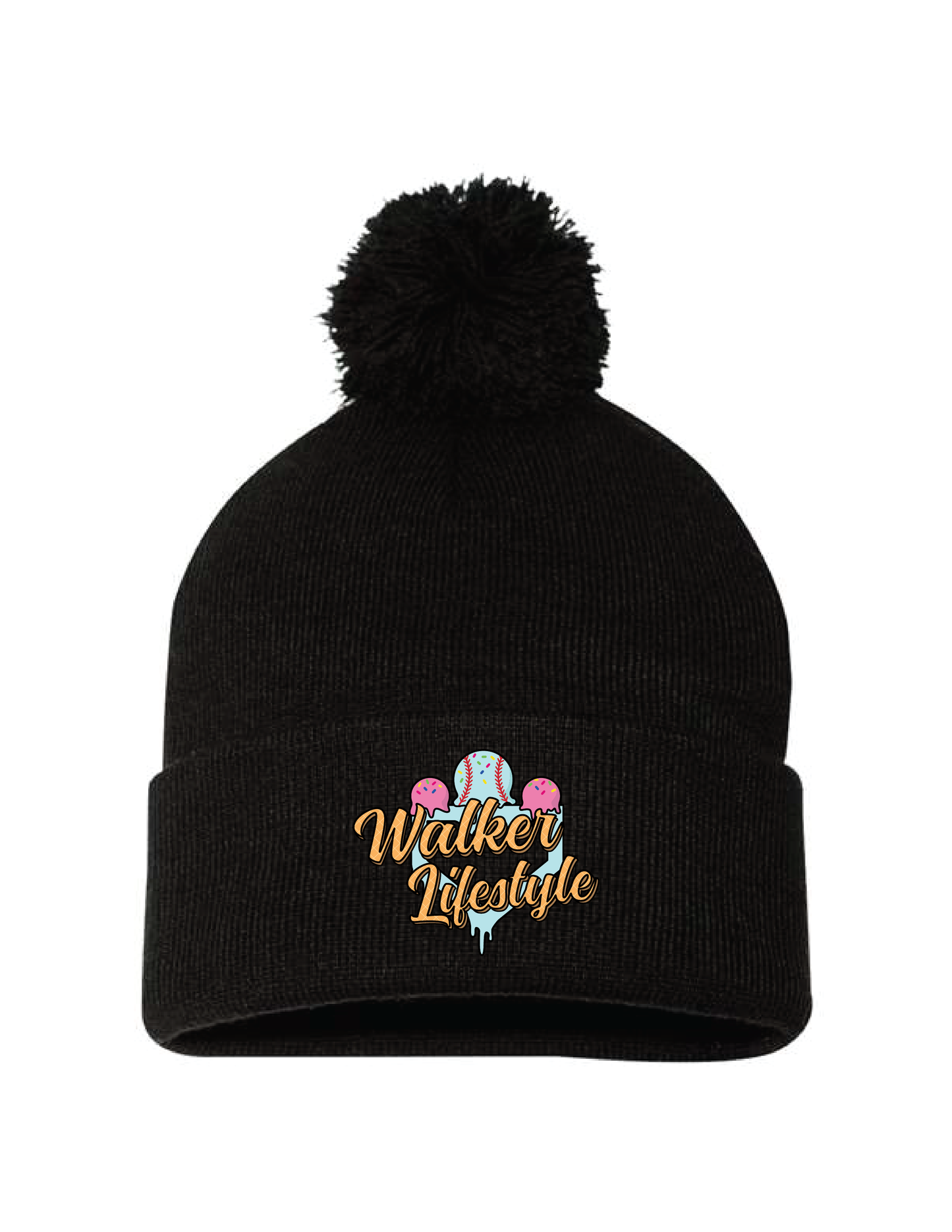 WALKER Waffle Cone Winter Pom Beanie
