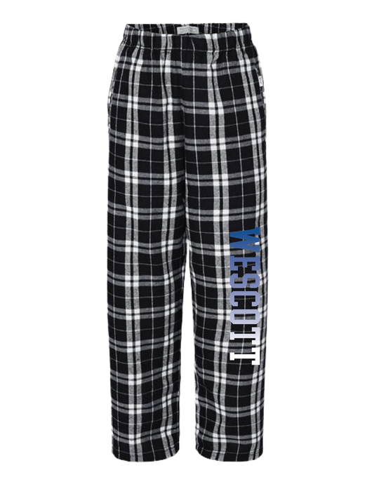 WESCOTT Blue Ombre Flannel Pants