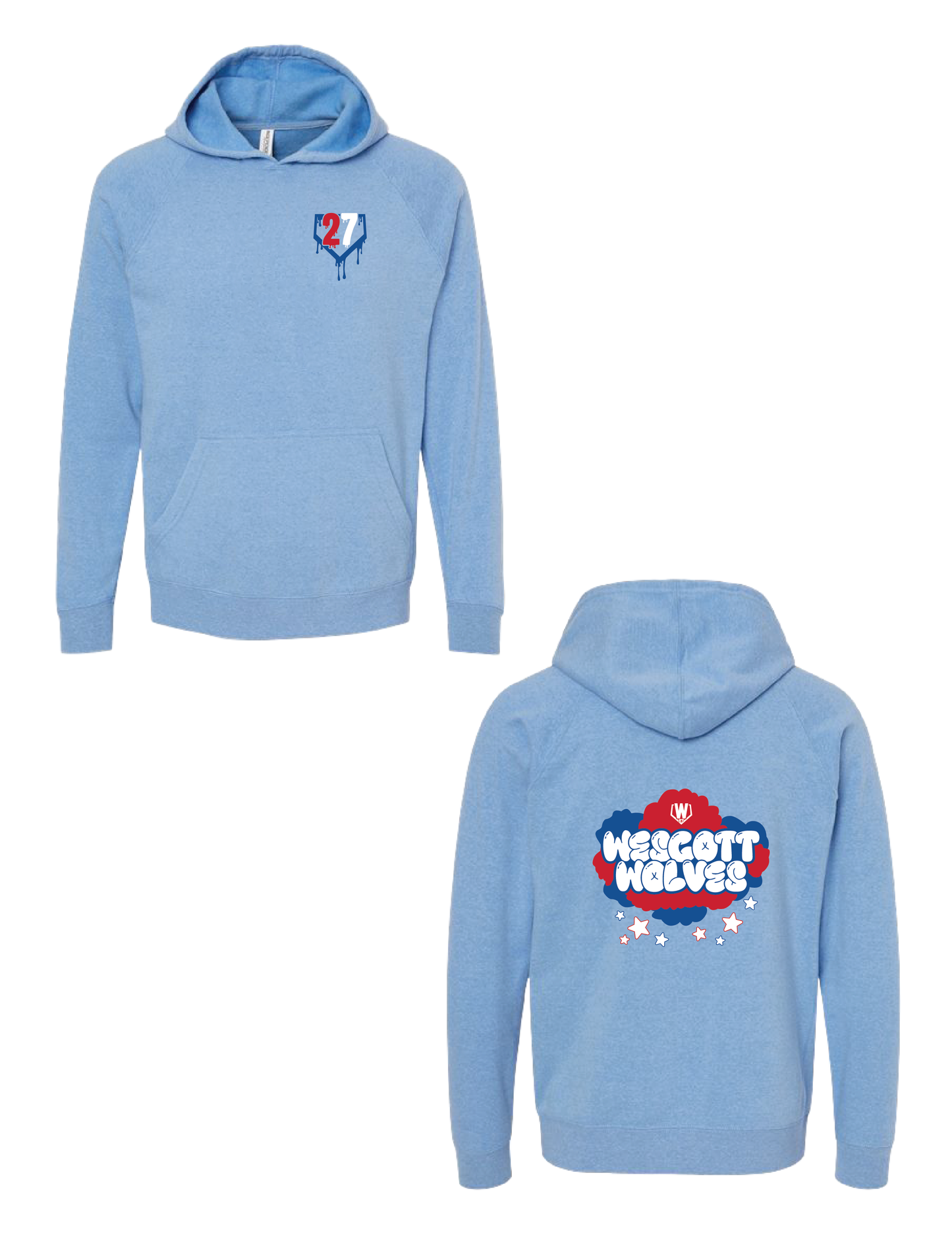 WESCOTT Bubble Graffiti Hooded Pullover